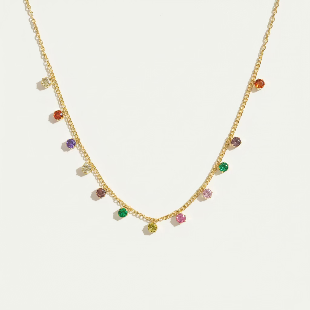 Lunaria Multistone Necklace