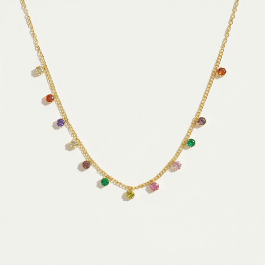 Lunaria Multistone Necklace