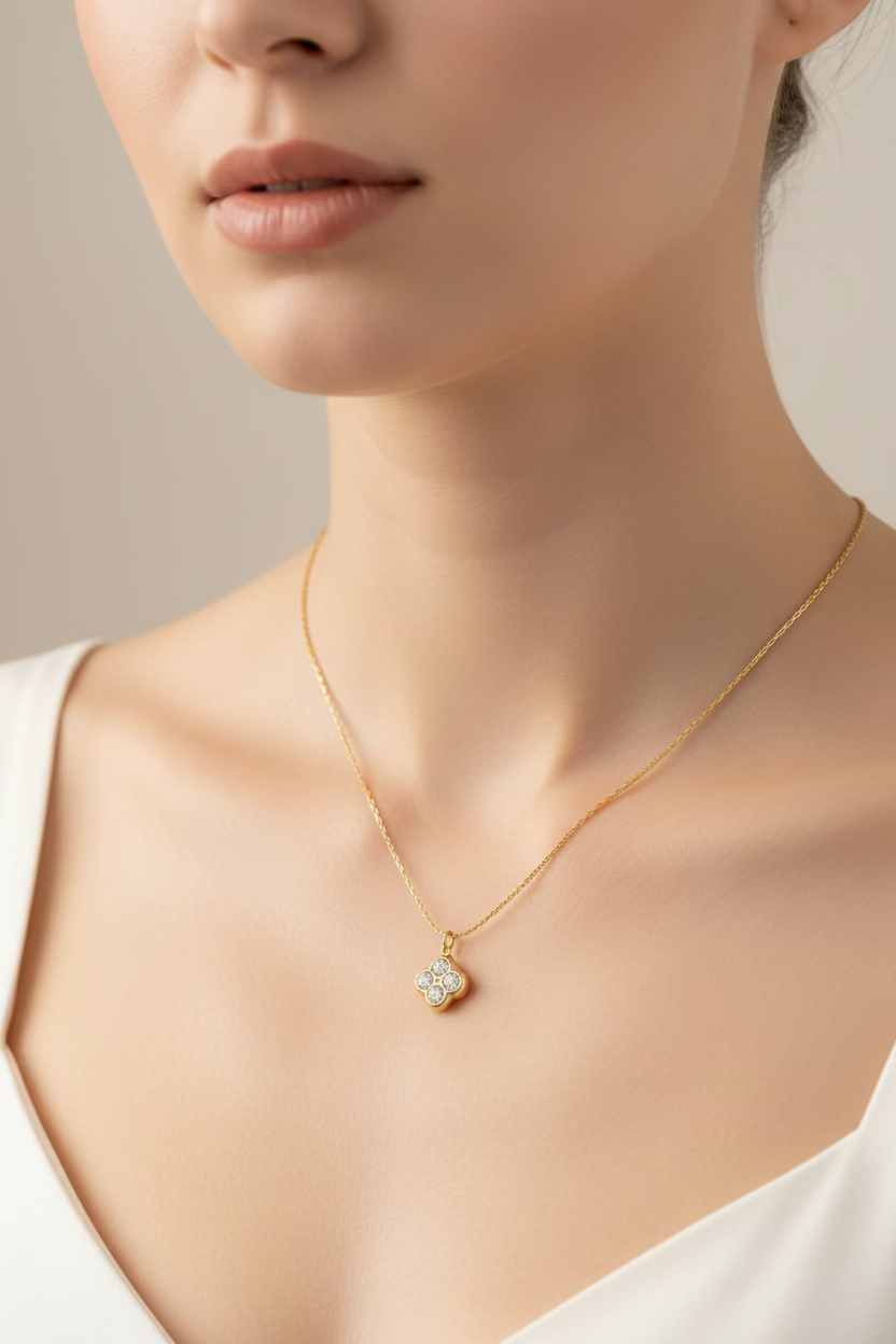 Flower Charm Necklace