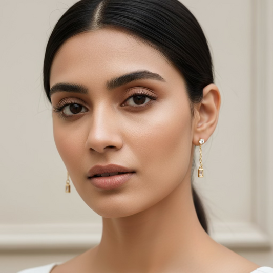 Crystal Baguette Earrings