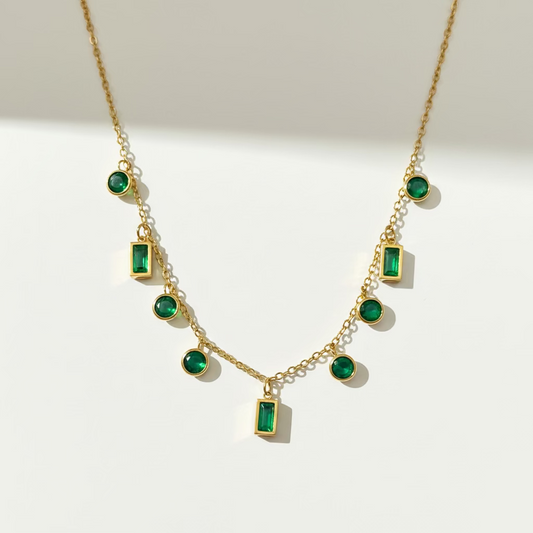 Bezel Crystal Necklace