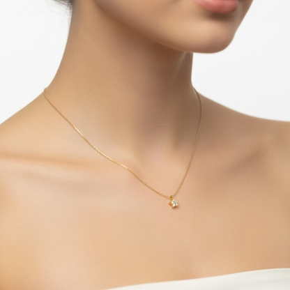Crystal Star Charm Necklace