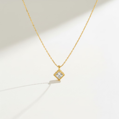 Square Pendant Necklace