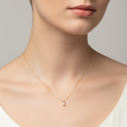 Rectangular Crystal Pendant