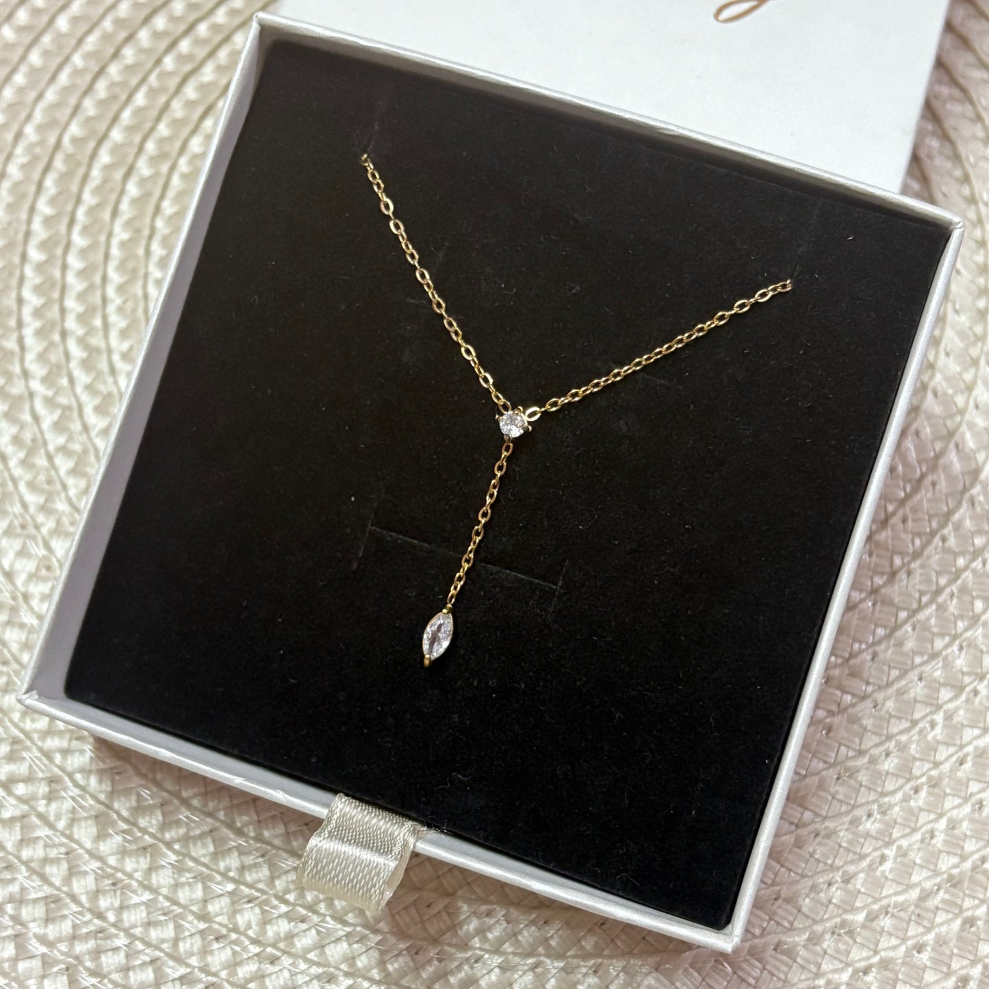 Aurielle Charm Crystal Stone Necklace