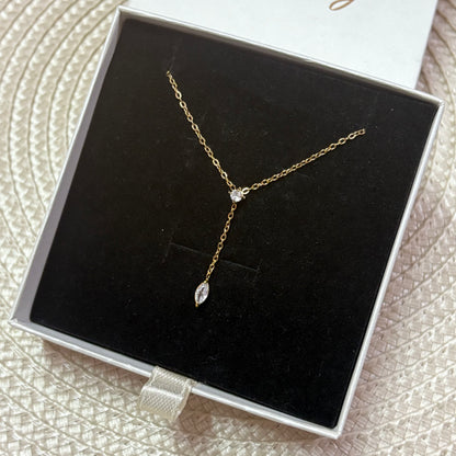 Aurielle Charm Crystal Stone Necklace