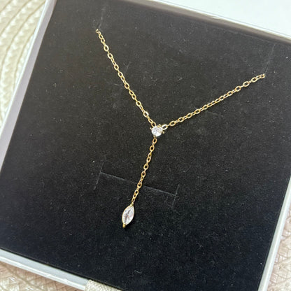 Aurielle Charm Crystal Stone Necklace