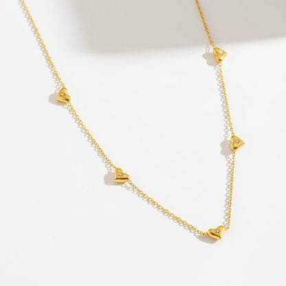 Multi Heart Crystal Necklace