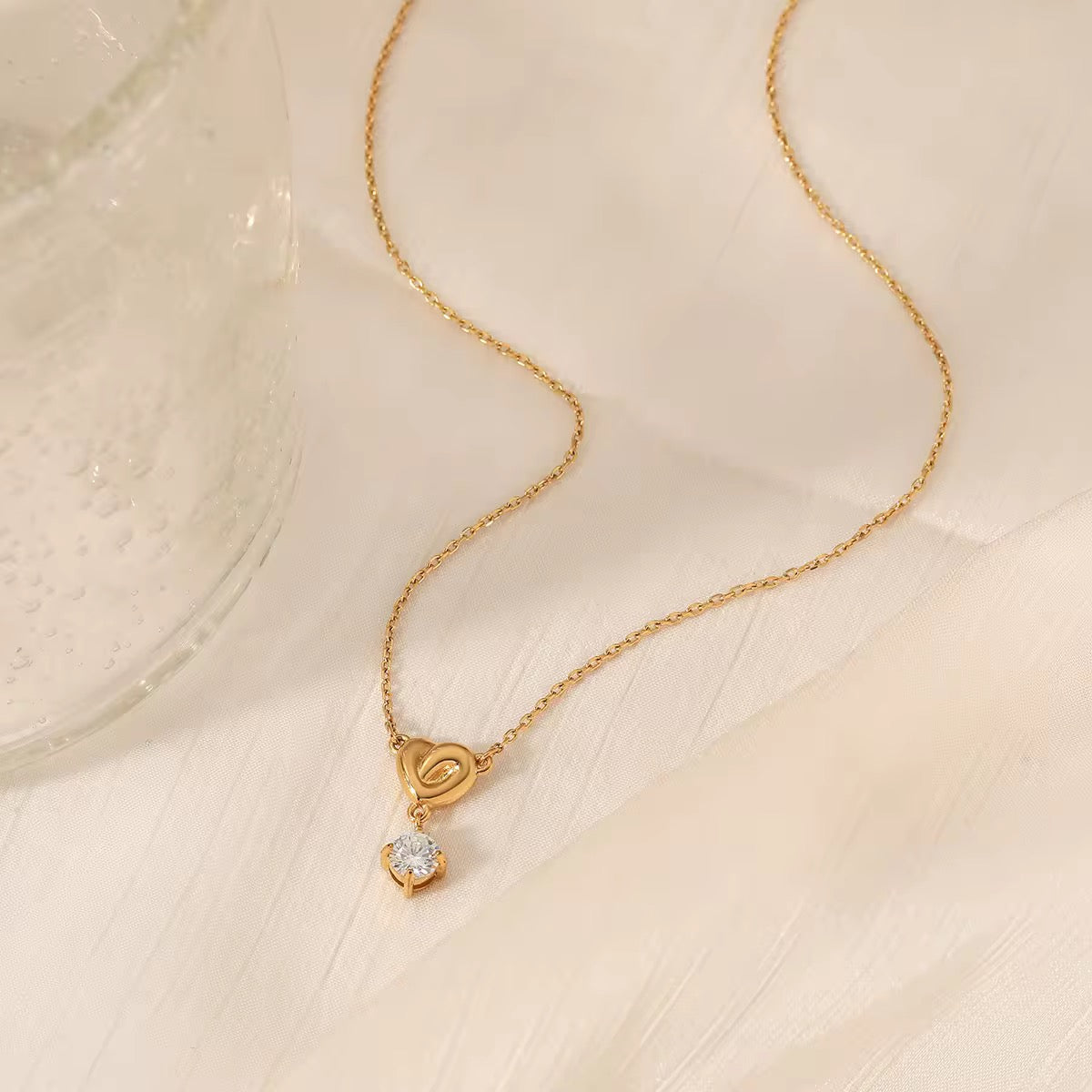 Heart Crystal Necklace