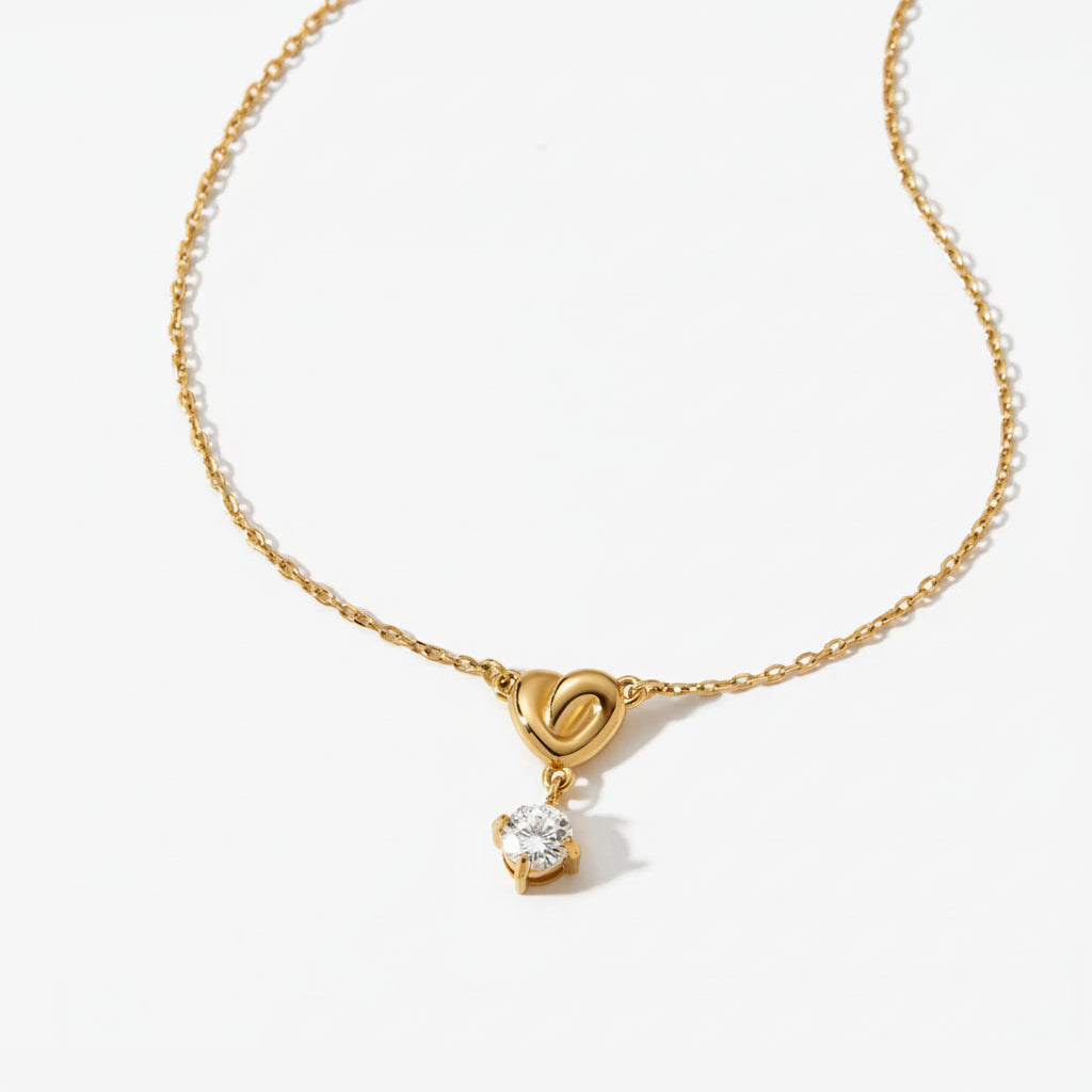 Heart Crystal Necklace