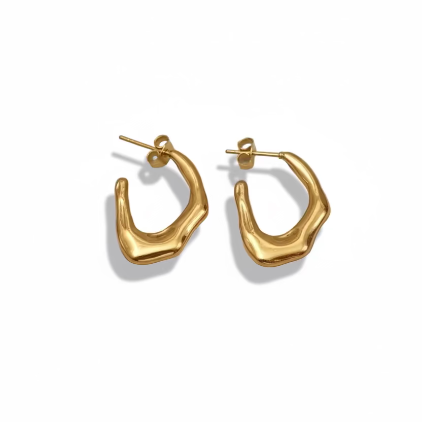 Wave Hoops Earings