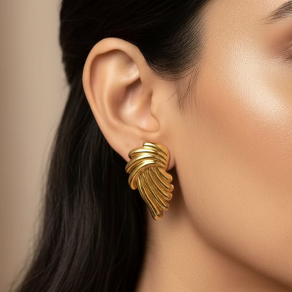 Enamel Pattern Earrings