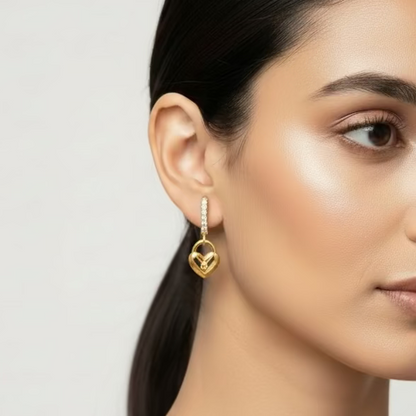 Heart Charm Earrings