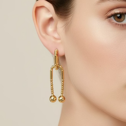 U-Bar Drop Earrings
