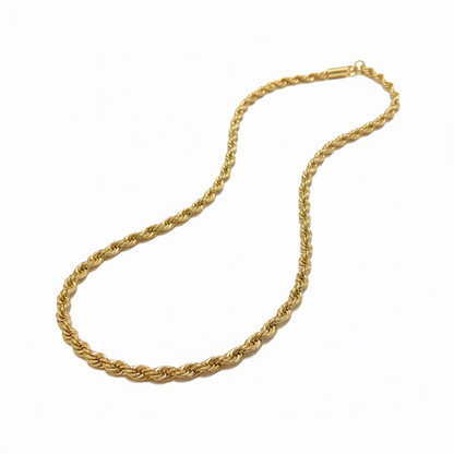 Gold Rope Chain Necklace