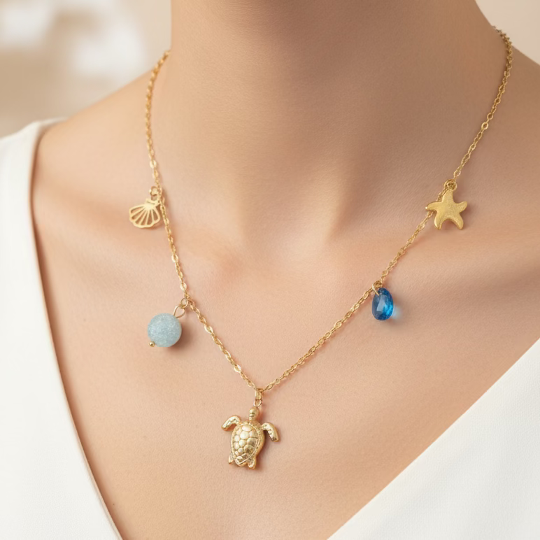 Turtle Charm Necklace