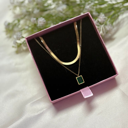 Royal Green Stone Necklace