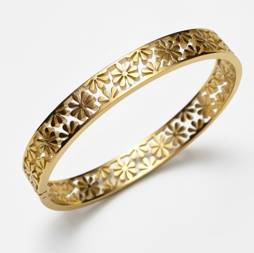 Zaria Floral Heritage Kada Bracelet 