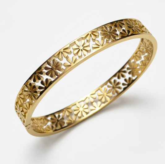 Zaria Floral Heritage Kada Bracelet 