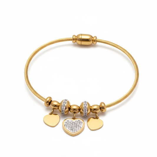 Amour Heart Charm Bracelet