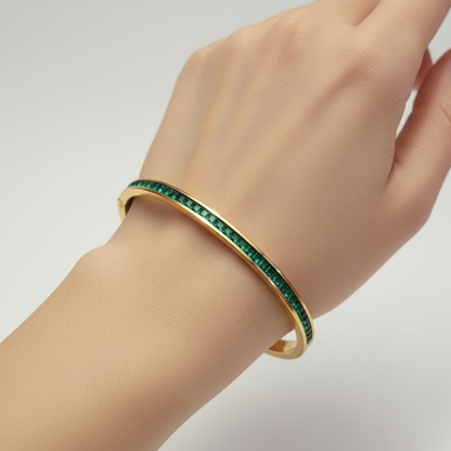 Green Crystal Kada Bracelet