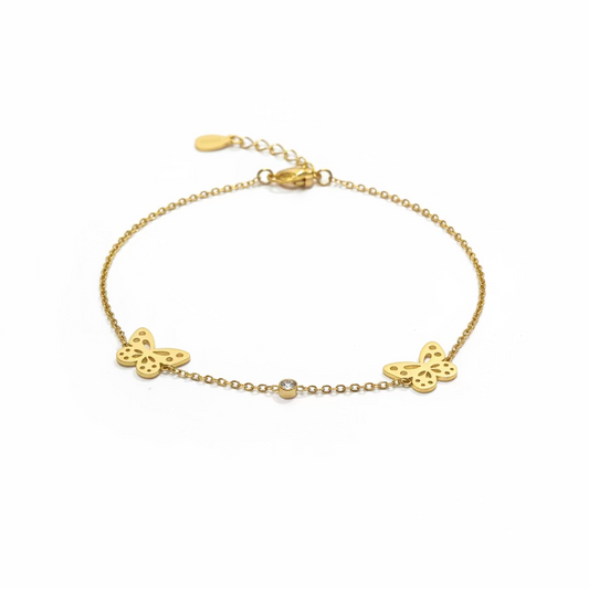 Butterfly Charm Chain Bracelet