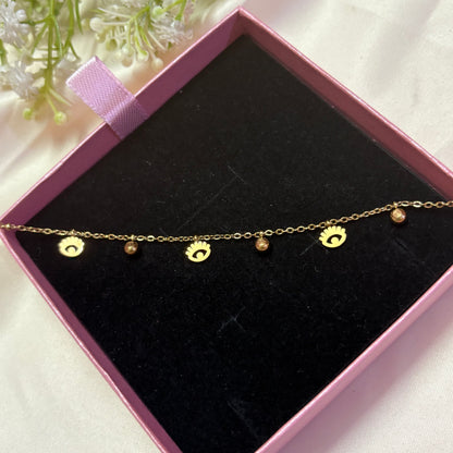 Evil Eye Charm Gold Anklet