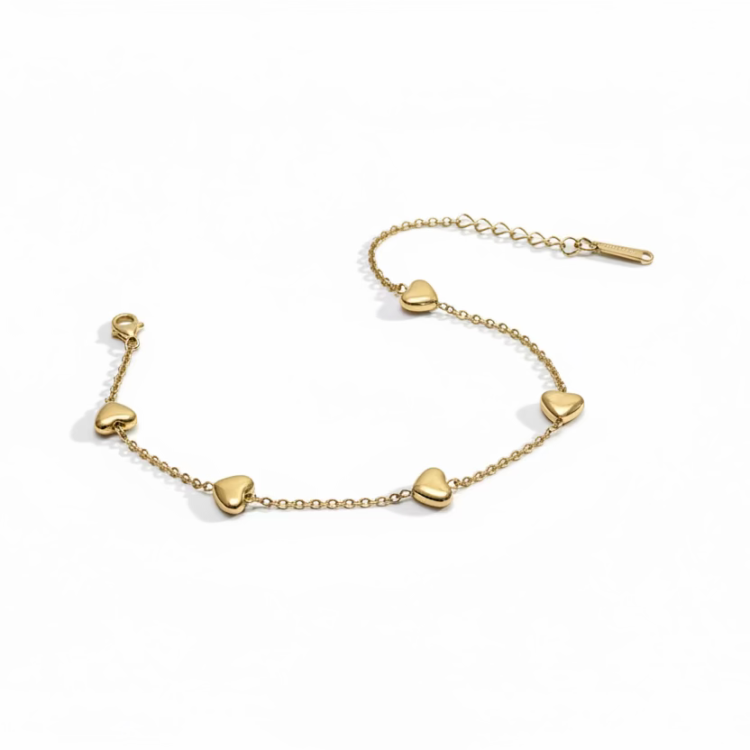 Heart Chain Bracelet