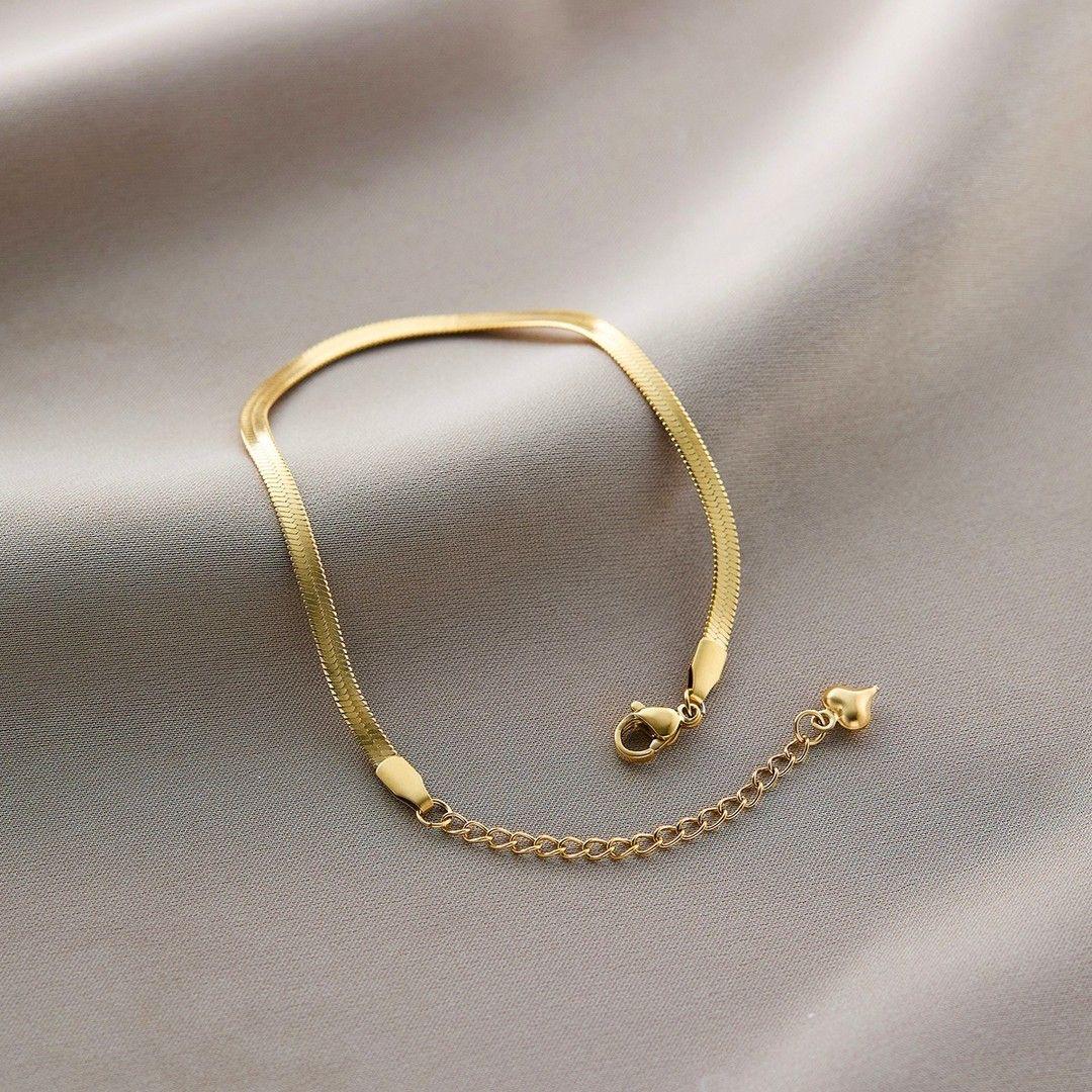 Golden Snake Anklet - Aesthla 