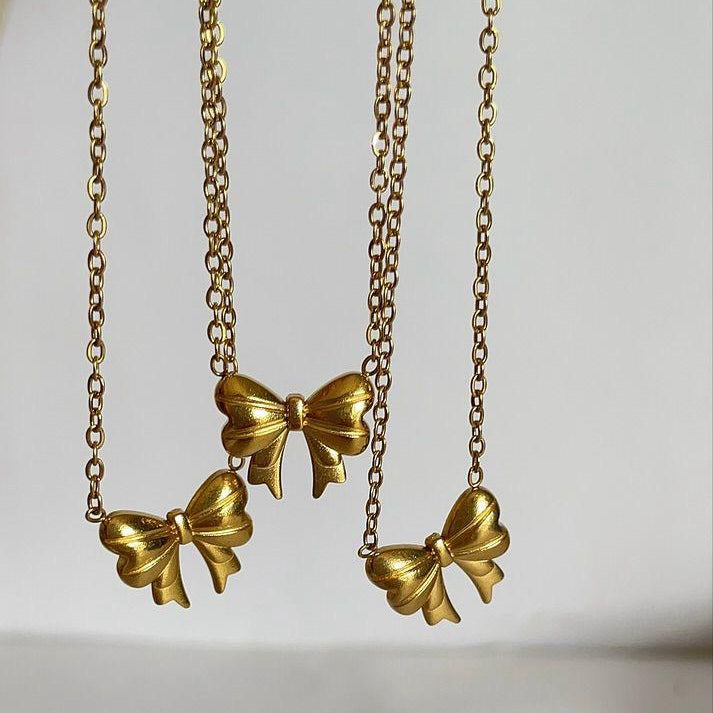 Bow Necklace - Aesthla 