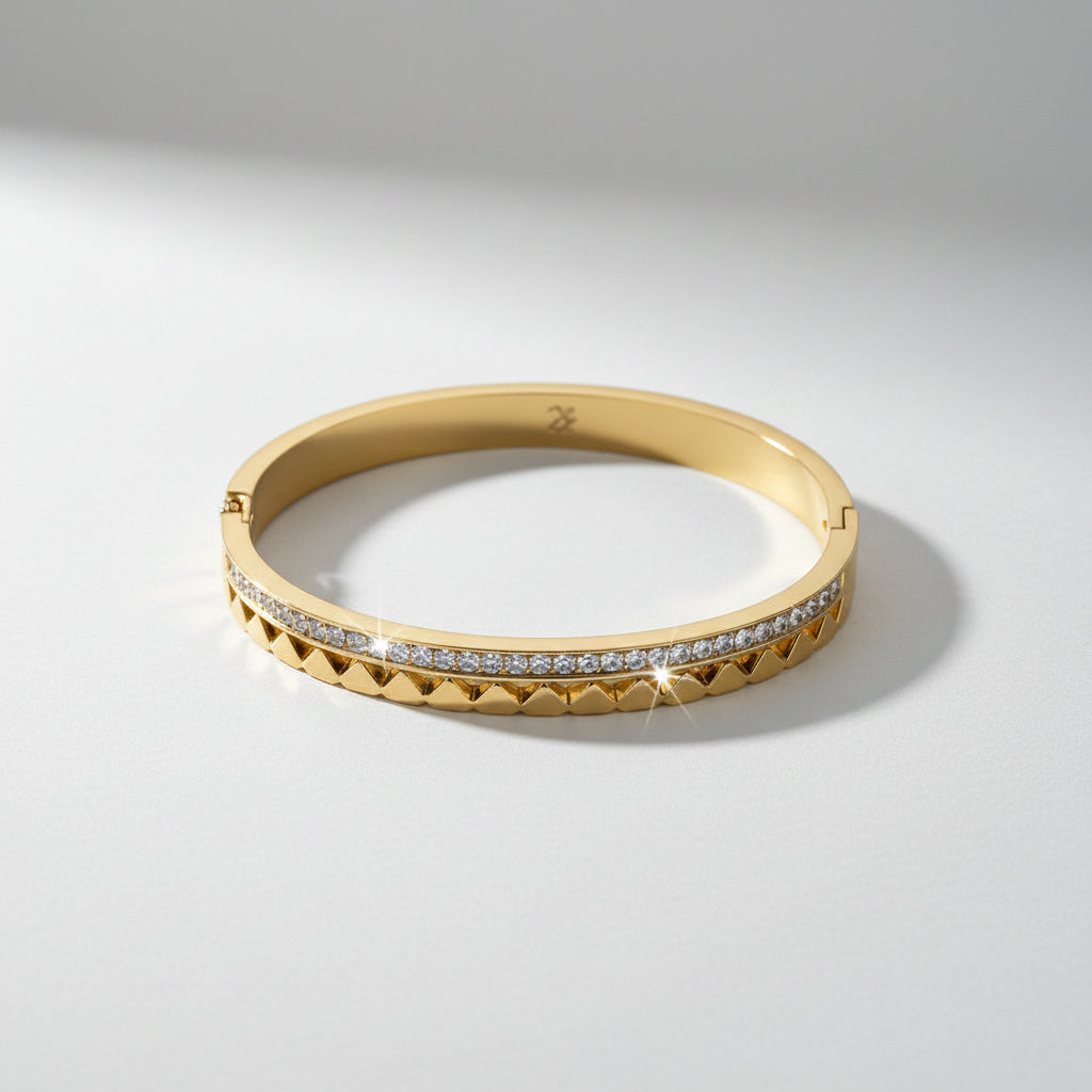 Grace Gold Bangle (Small)