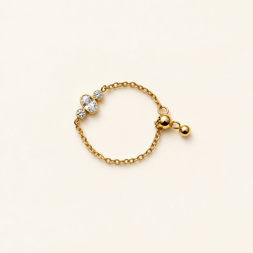 Dainty Adjustable Chain Ring
