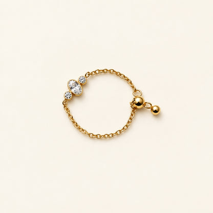 Dainty Adjustable Chain Ring