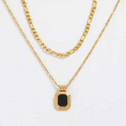 Black onyx Necklace - Aesthla 