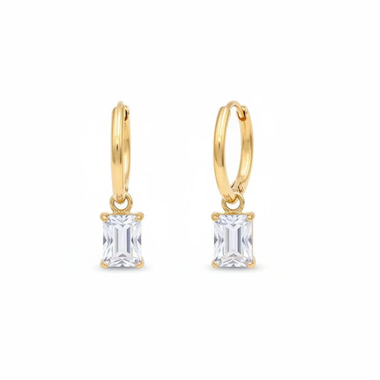 Quili Square Hanging Earrings - Aesthla 