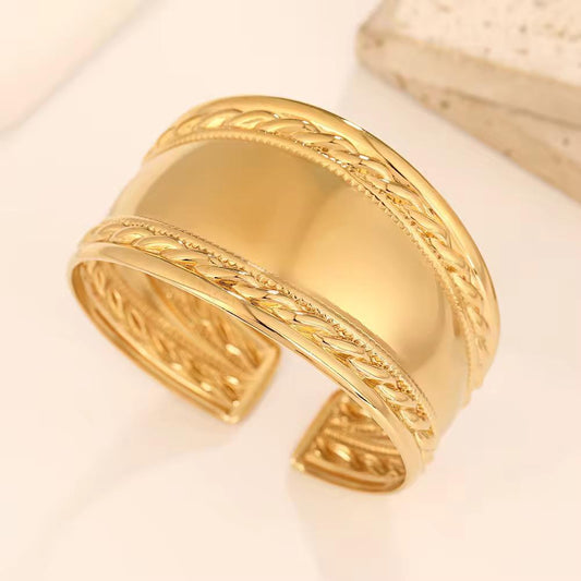 classy broad hand cuff