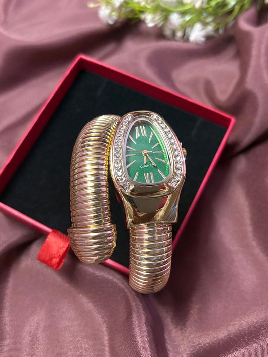 Serpanti Watch Golden Green - Aesthla 