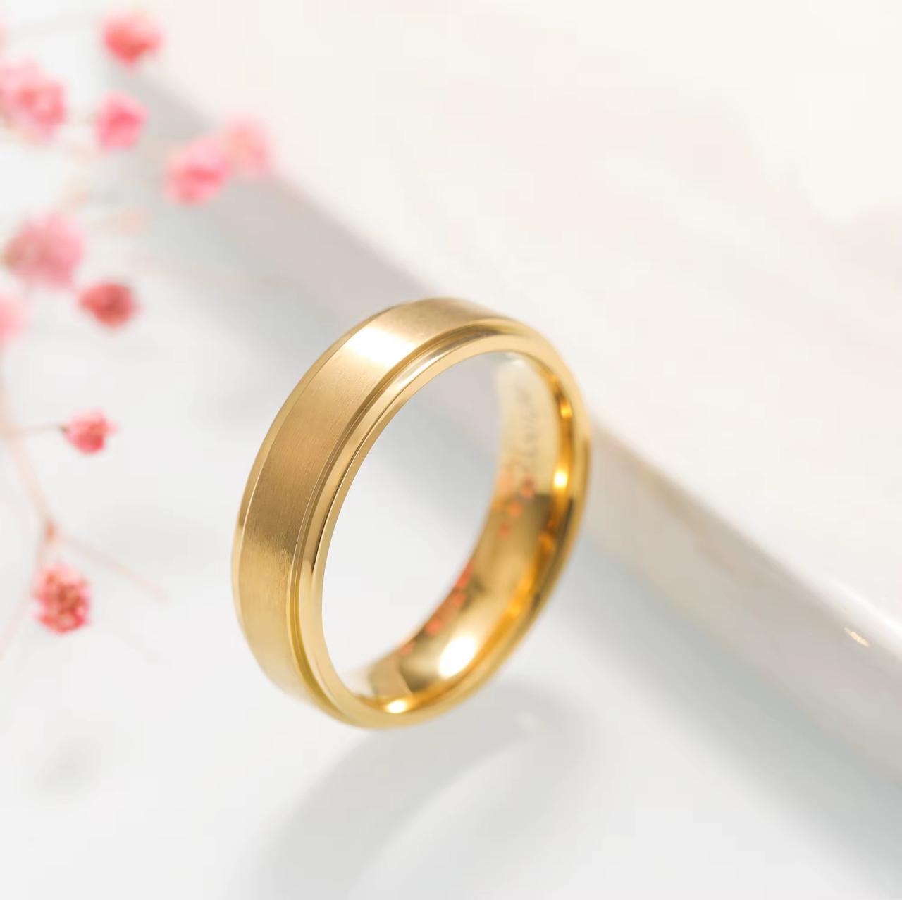 Men 18K Gold Plated Ring
