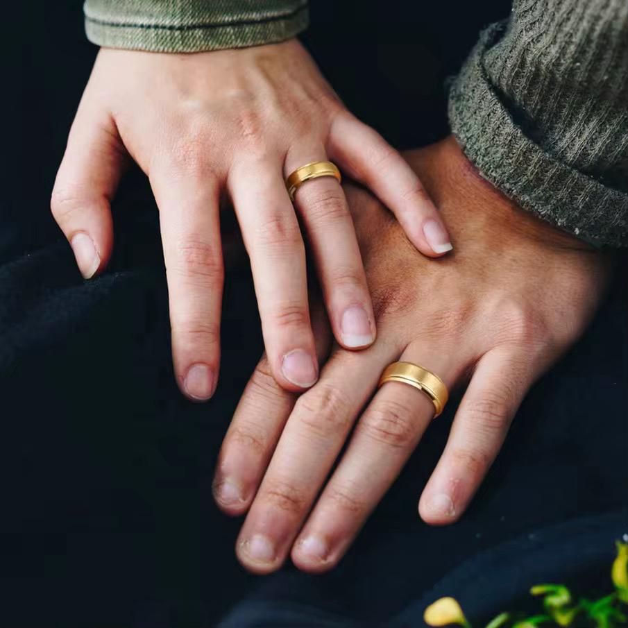 Men 18K Gold Plated Ring