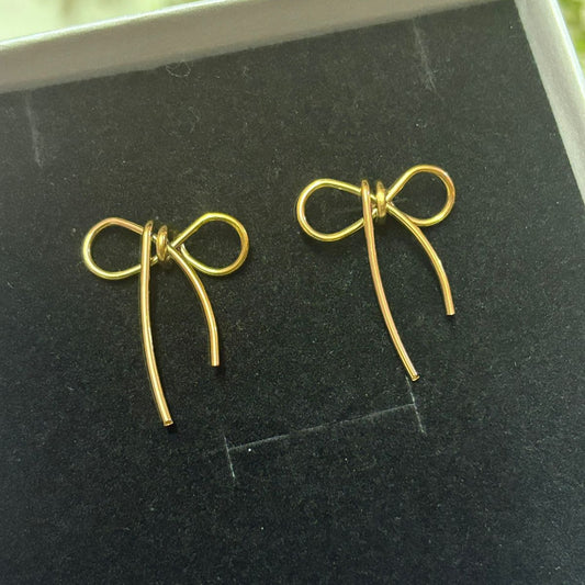 Ribbon Knot Earrings