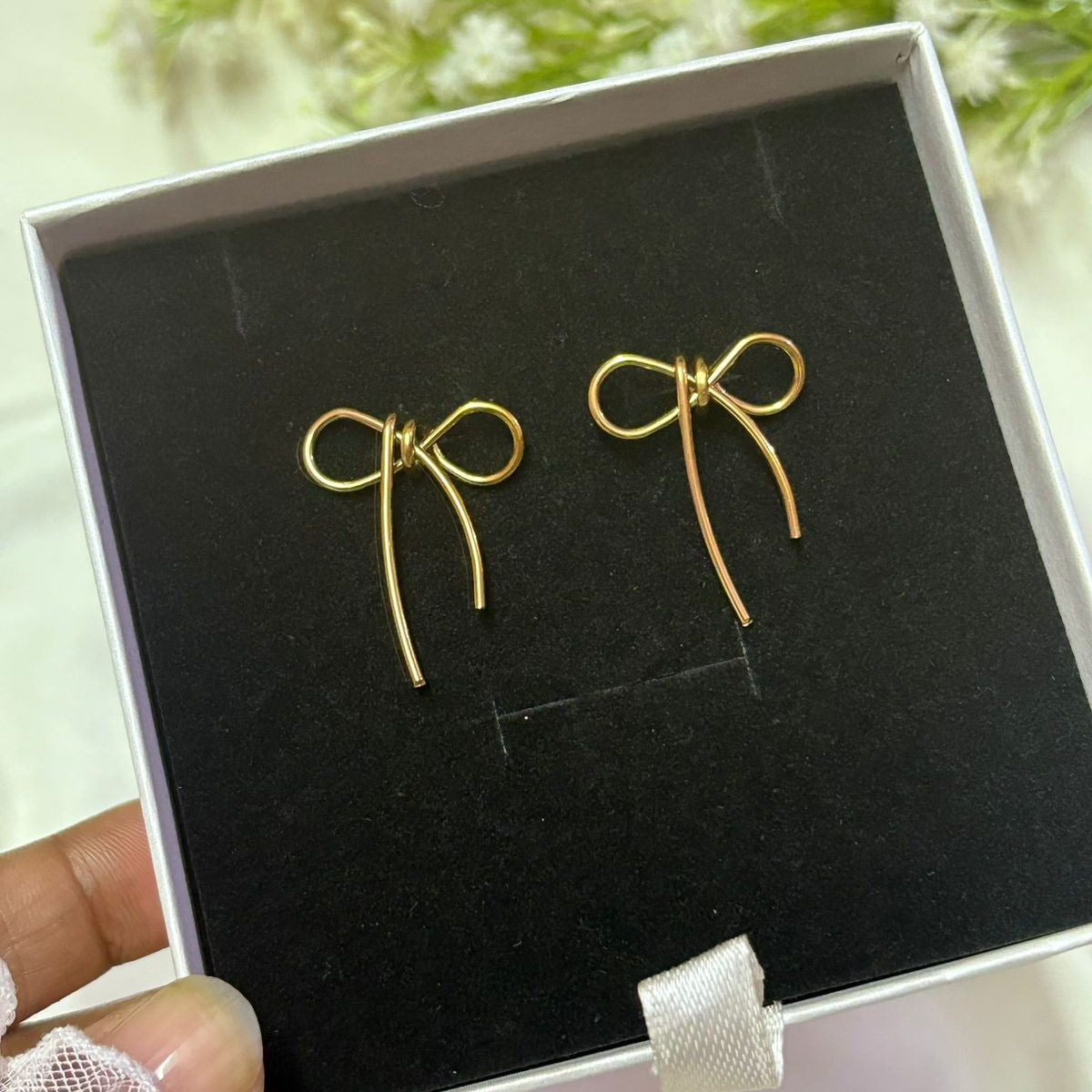 Ribbon Knot Earrings