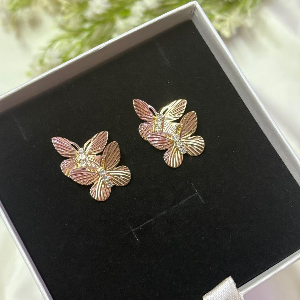 Dual Butterfly Earrings