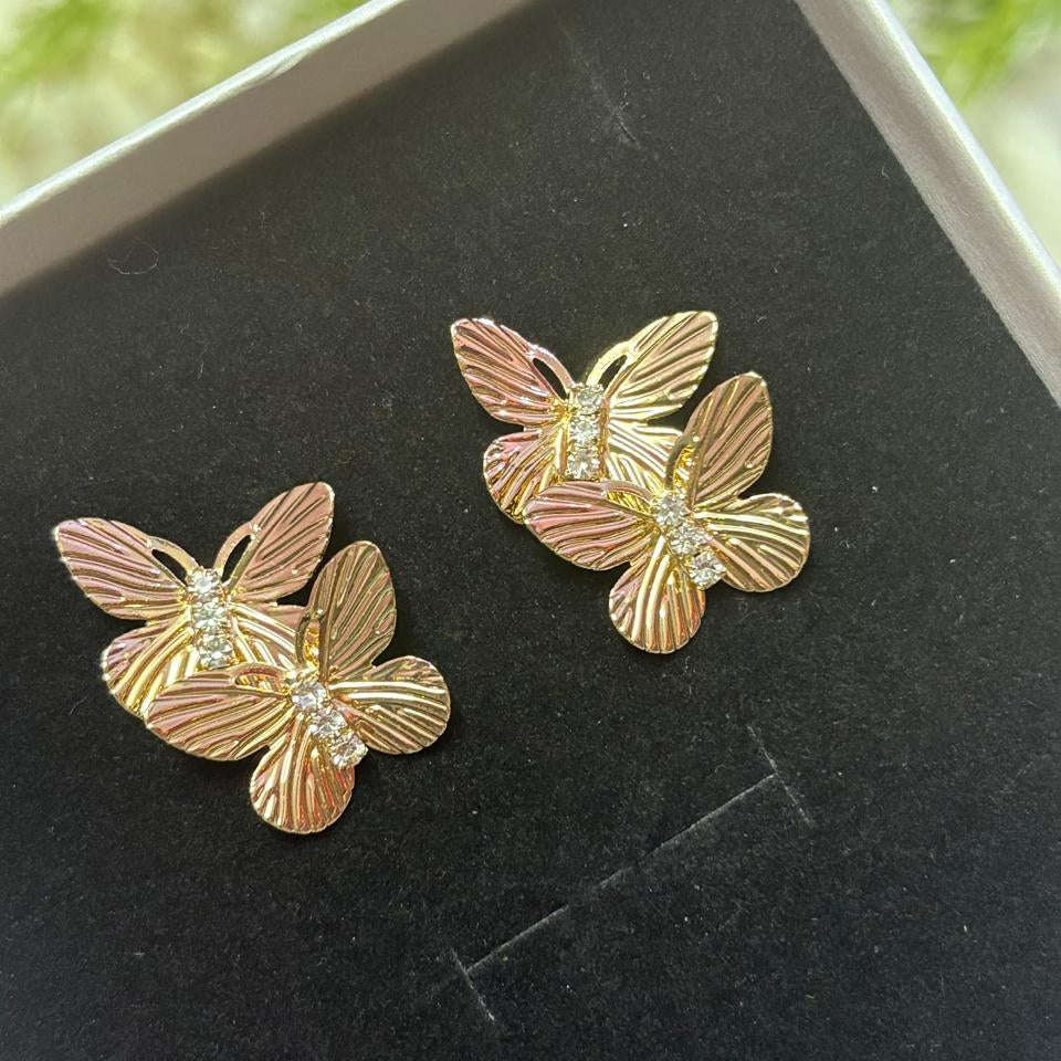 Dual Butterfly Earrings