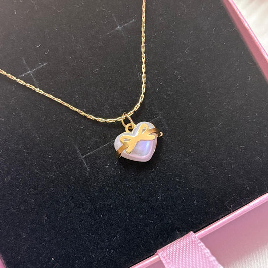 Amour Pearl Heart Pendant