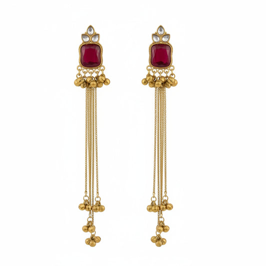 Noor Jhumka - Anti-Tarnish Jewelry - Aesthla