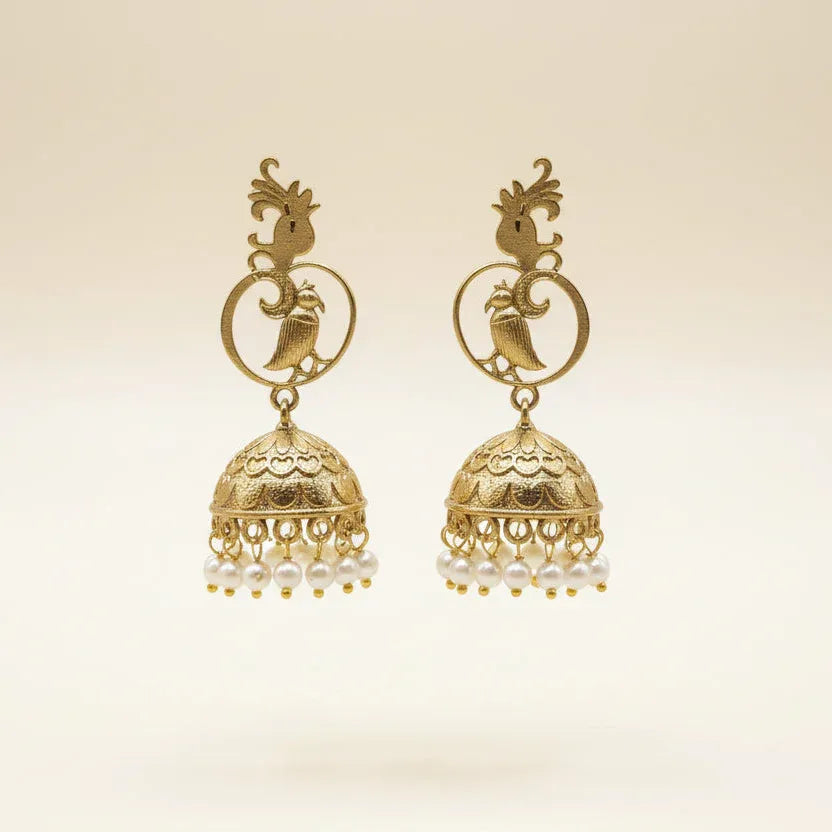 Traditional Peacock Jhumka