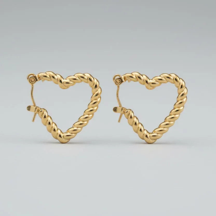Heart Spiral Hoop