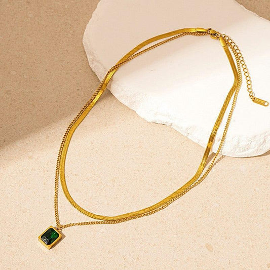 Royal Green Stone Necklace