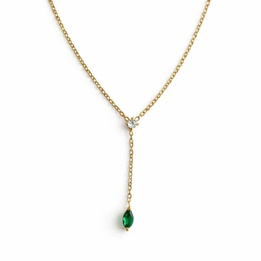 Aurielle Green Stone Necklace