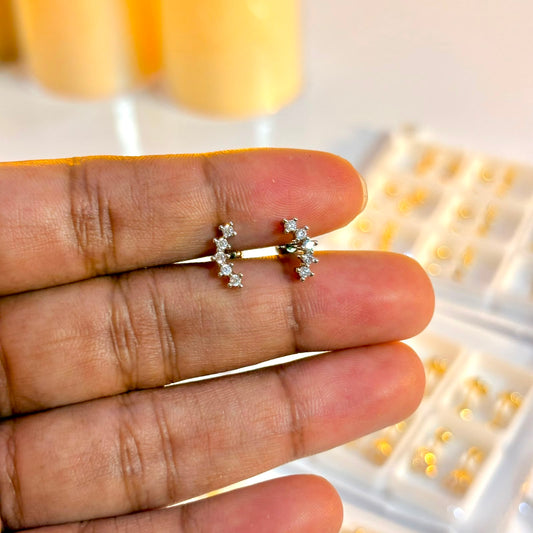 Silver Antler Studs